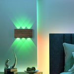 lampe murale led moderne noir blanc bleu vert violet rechargeable minimaliste absRGBO