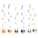 kit decoration anniversaire chien bleu assiettes gobelets serviettes guirlande support cupcake decor animaux