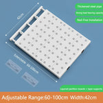étagères modulables blanc perforations florales clips modernes sans vis clips fixation