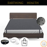 tapis sol terre noir grille perforations moderne clips cordon prise électrique santé sommeil