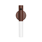 lampe poche rechargeable adhésive moderne bois marron foncé blanc texture naturelle interrupteur port charge