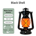 lanterne rétro rechargeable suspension camping bronze vieilli verre translucide éclairage décoratif modes lumière camping