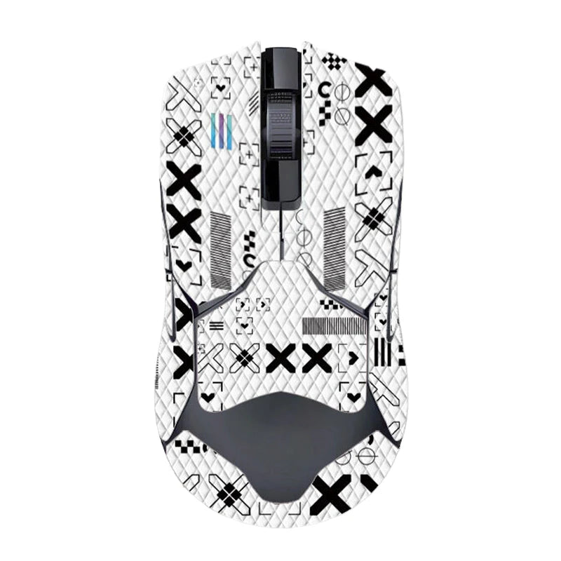 souris gamer antidérapante adhésive caoutchouc graphique moderne noir rouge bleu