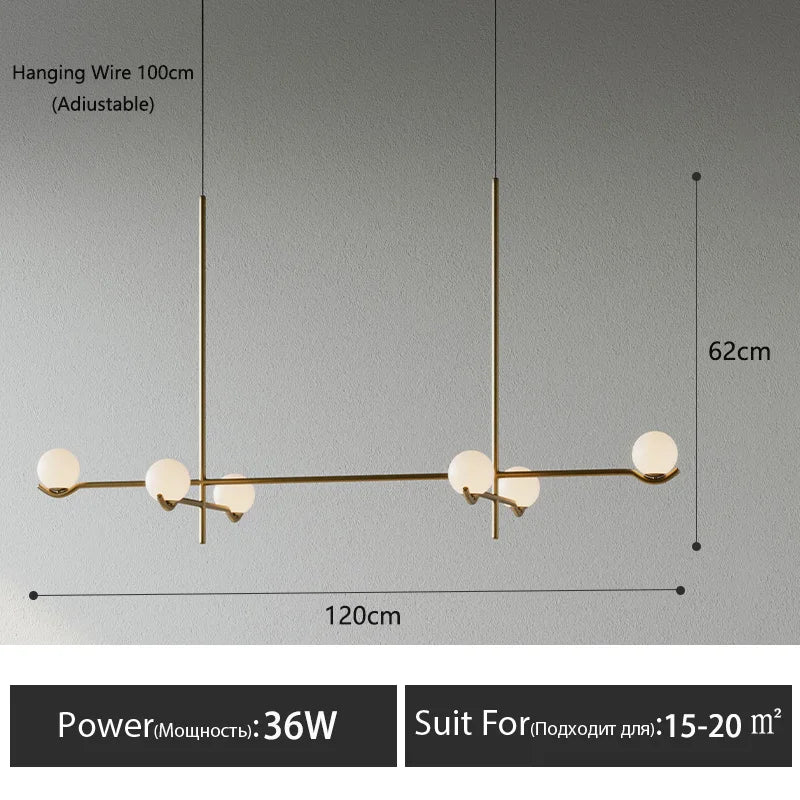 suspension lumineuse moderne sphères blanches structure noire led neutre lumière blanc noir