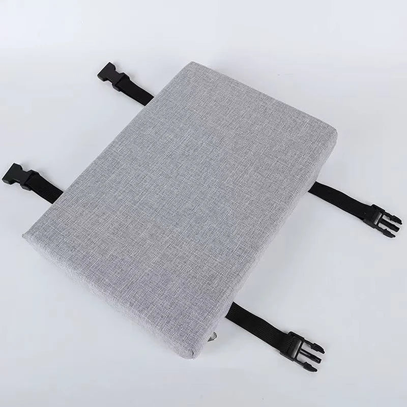 tabouret moderne gris toile lin coussin amovible imperméable boucles noiresscrição