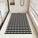 tapis bain moderne rose gris bleu beige blanc rectangles géométriques relief salle bain