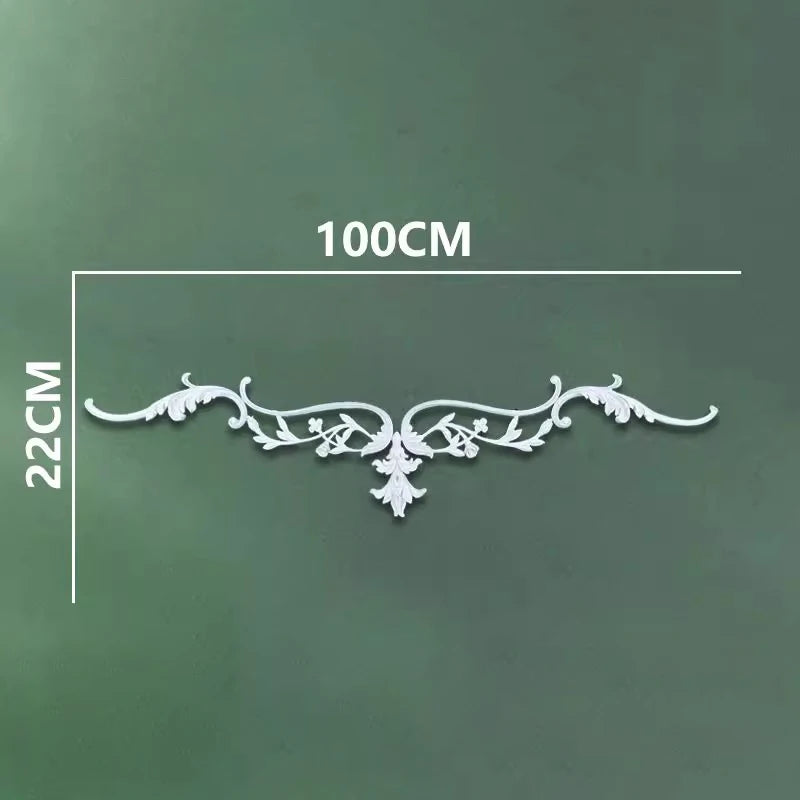 corniche d'angle ornements floraux blanc classique adhésif décoration muraleintage fixations plastique