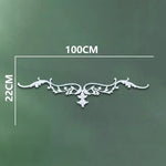 corniche d'angle ornements floraux blanc classique adhésif décoration muraleintage fixations plastique