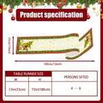 chemin table noël lin blanc motifs flocons neige guirlande sapin décoration table hiver