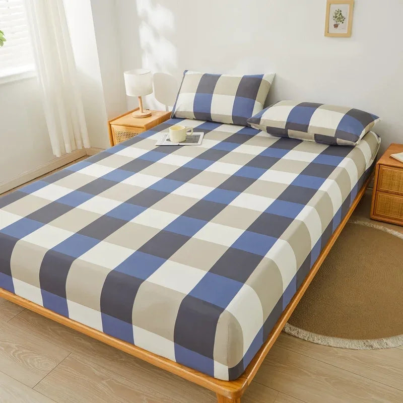 housse matelas gris uni extensible anti acariens lit double coton polyester moderne
