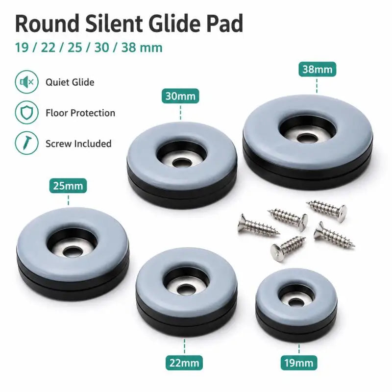 coussinets protection meubles rond antidérapants silencieux vis chaise table canapé sol