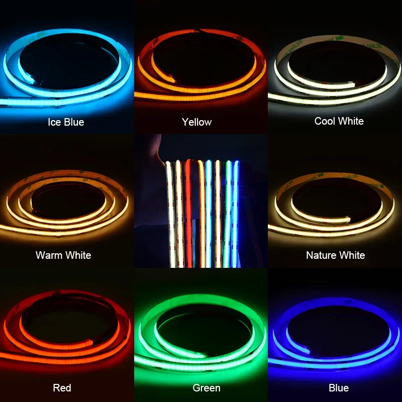 ruban led flexible ice blue yellow cool white warm white red adhésif moderne certification