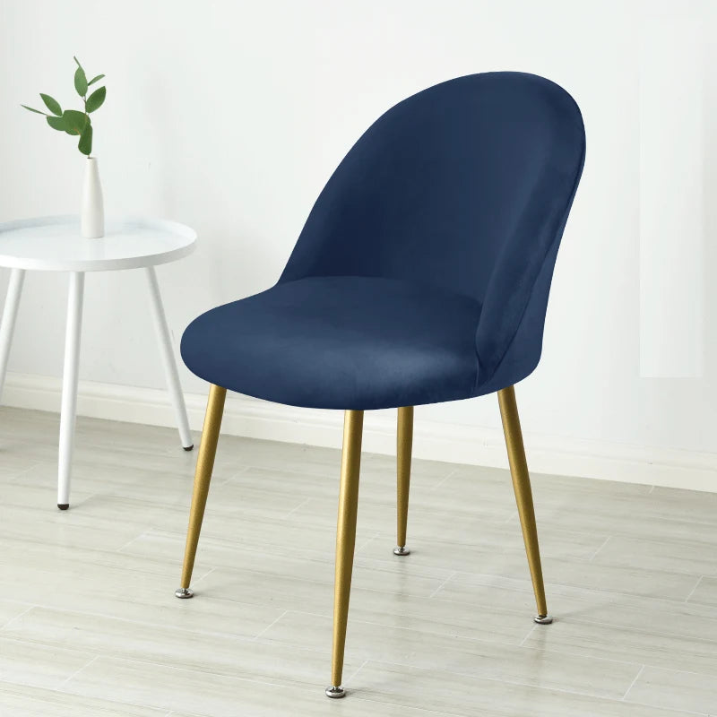chaise moderne velours rose pâle vert foncé beige gris bleu turquoise pieds dorés assise