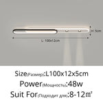 lampe led moderne blanche rectangulaire sans télécommande fixée aluminium opaquet