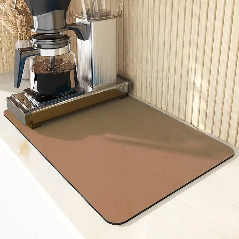 tapis cuisine absorbant antidérapant plan travail séchage vaisselle moderne couleur unie