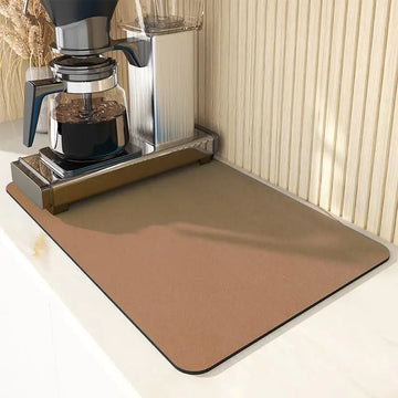 tapis cuisine absorbant antidérapant plan travail séchage vaisselle moderne couleur unie