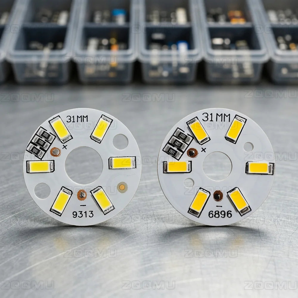 plaque led circulaire 3w blanc chaud 31mm diodes smd5730 usb alimentée 3000k 6000k modernes