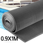 tapis sol moderne gris maille hexagonale respectueux environnement salle bain 0.9x1M PVC