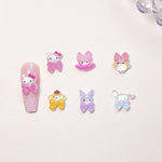 mini breloques résine hello kitty pomponpurin figurines décoratives personnages mignons rubans scrapbooking artisanal DIY