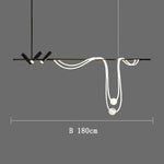 lampe suspendue moderne blanc noir sphère transparente led câble ondulé minimaliste fournie