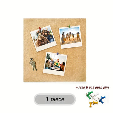 plaque liège carrée 30cm adhésive punaises aimants documents plastifiés motifs