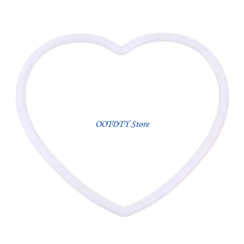 collier coeur blanc simple plastique 60mm 80mm 100mm 125mm 145mm 165mm 200mm 250mm 300mm