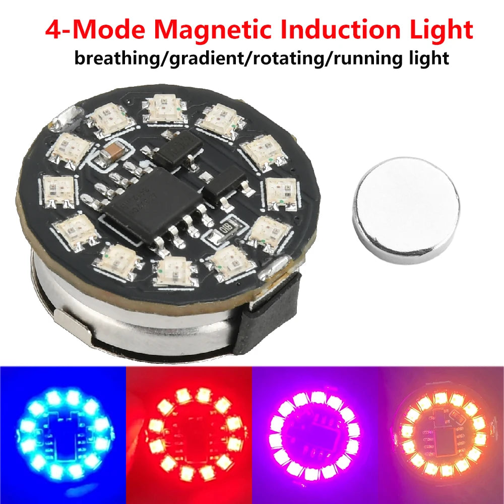 lampe led sans fil noir blanc modes induction magnétique led circulaires modernes