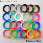 bracelet silicone rond unis couleur simple poignet protection souple résistant usure