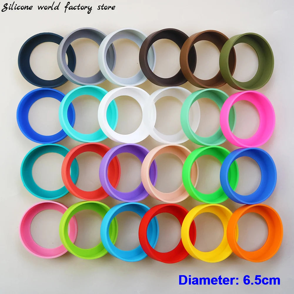 bracelet silicone rond unis couleur simple poignet protection souple résistant usure