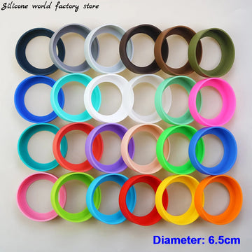 bracelet silicone rond unis couleur simple poignet protection souple résistant usure