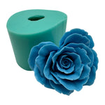 moule silicone savon cire bougie fleur rose réaliste non toxique alimentaire doux flexible artisanal