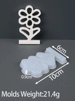 porte carte silicone forme fleur moderne blanc adhésif minimaliste motifs floraux légèrement rugueux
