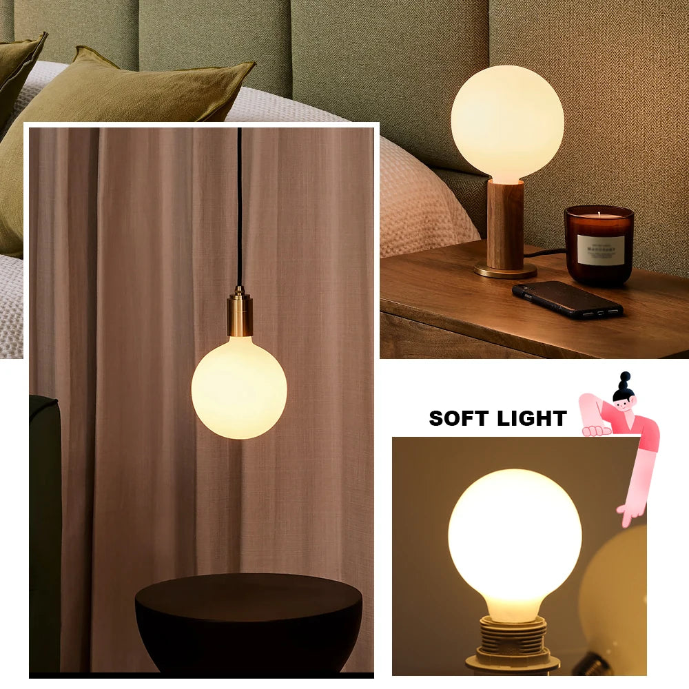 Ampoule LED E27 blanc froid chaud globe sphérique moderne 30000h 249 2000 lumens G80