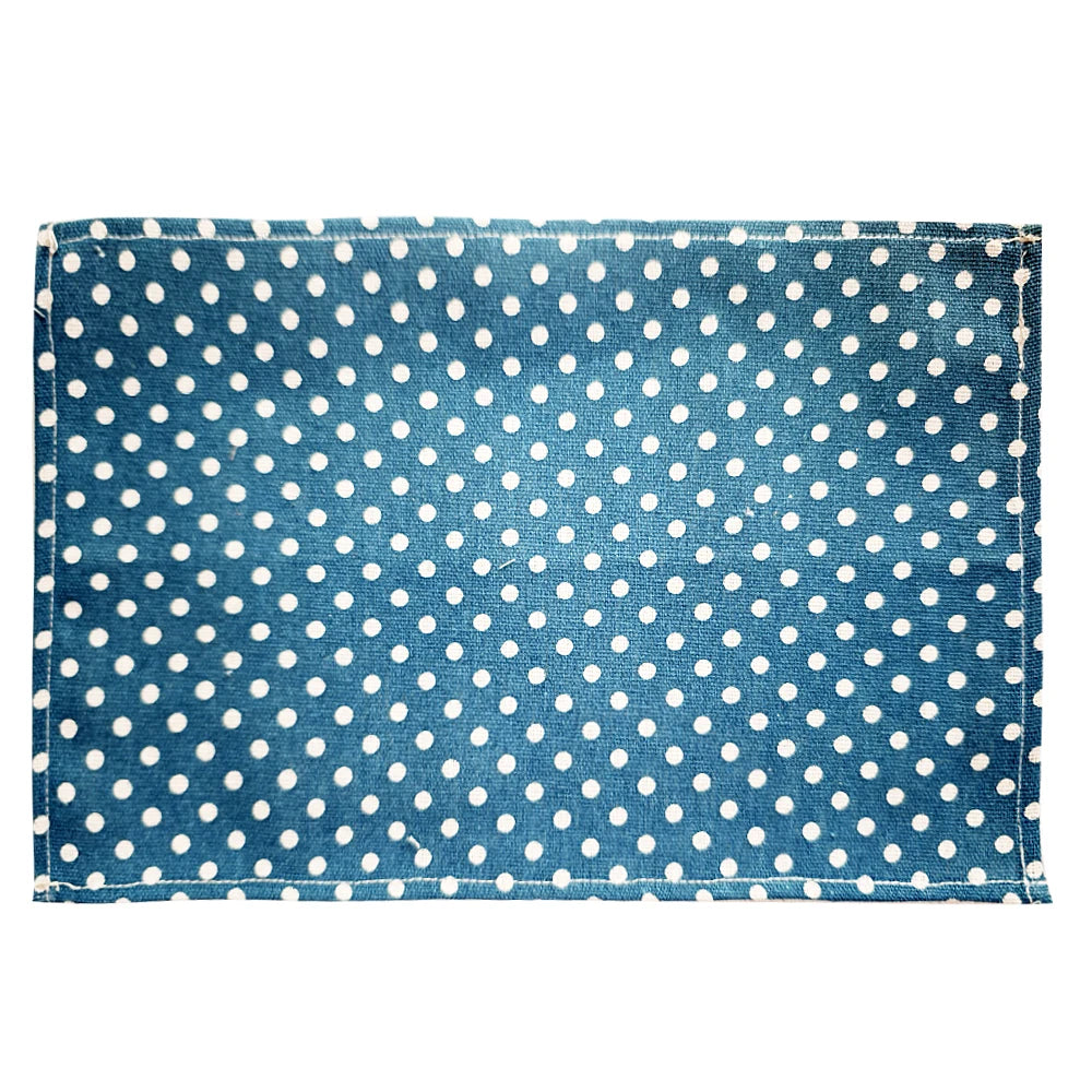 serviettes polyester coton rouge bleu marine vert beige coeurs points classique