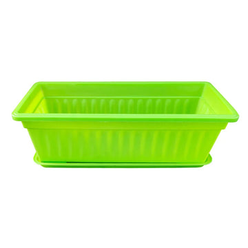 bac fleurs moderne rayures horizontales blanc jaune rose vert marron plastique jardinageintérieur