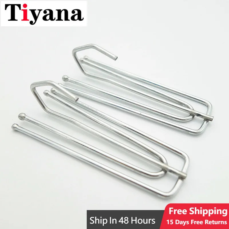clips métalliques inoxydables moderne argentés lisses 15 pièces 30 pièces 60 pièces