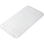 tapis bain moderne perforé gris clair antidérapant lavable salle bain paires trous circulaires PVC