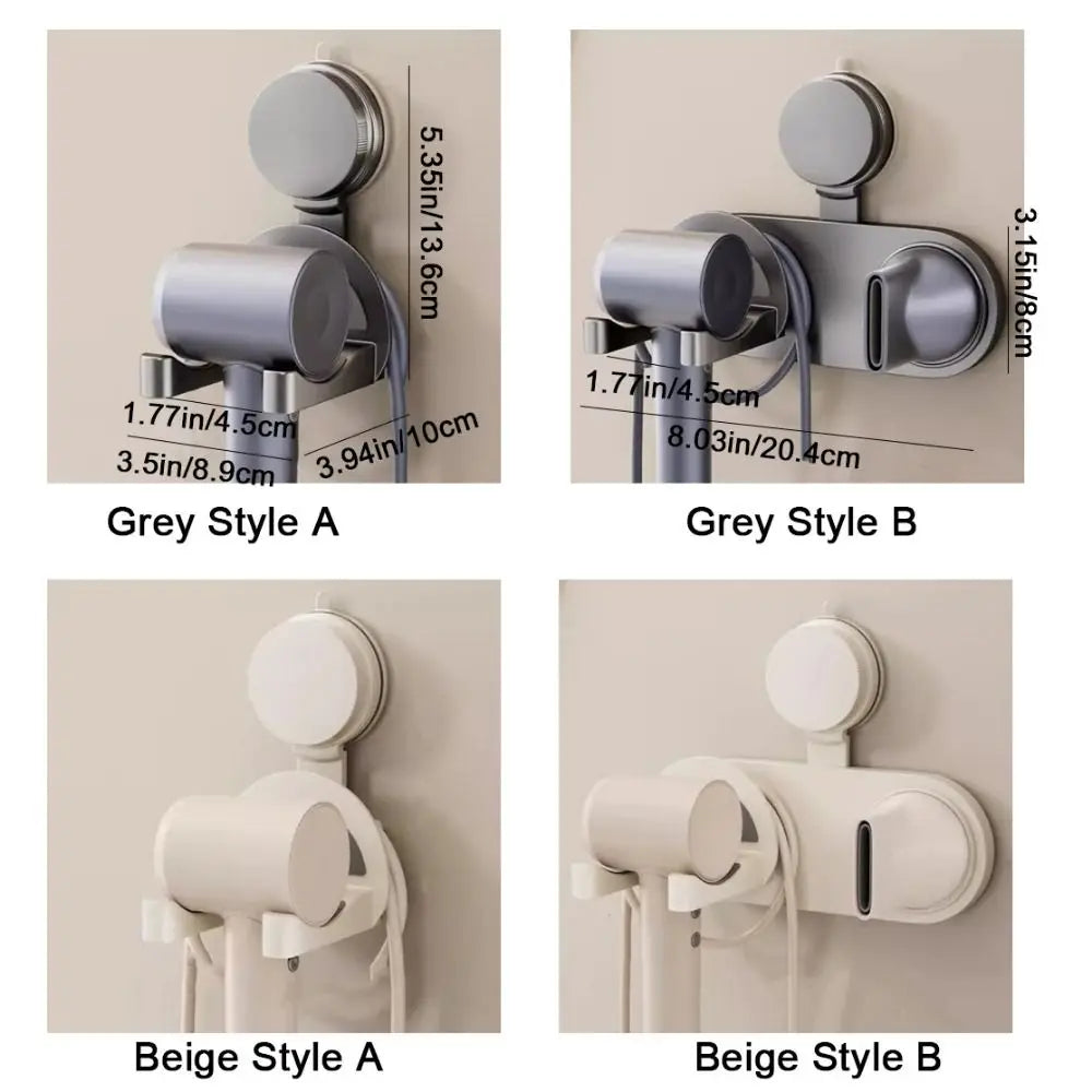aspirateur main moderne adhésif anneau magnétique nozzle gris beige rond lisse imperméable