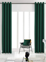 rideau vert foncé moderne métalliques opacité polyester uni chambre salon fenêtre