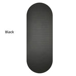 tapis yoga ovale antidérapant caoutchouc naturel 5mm beige noir texture bionique moderne fitness yoga