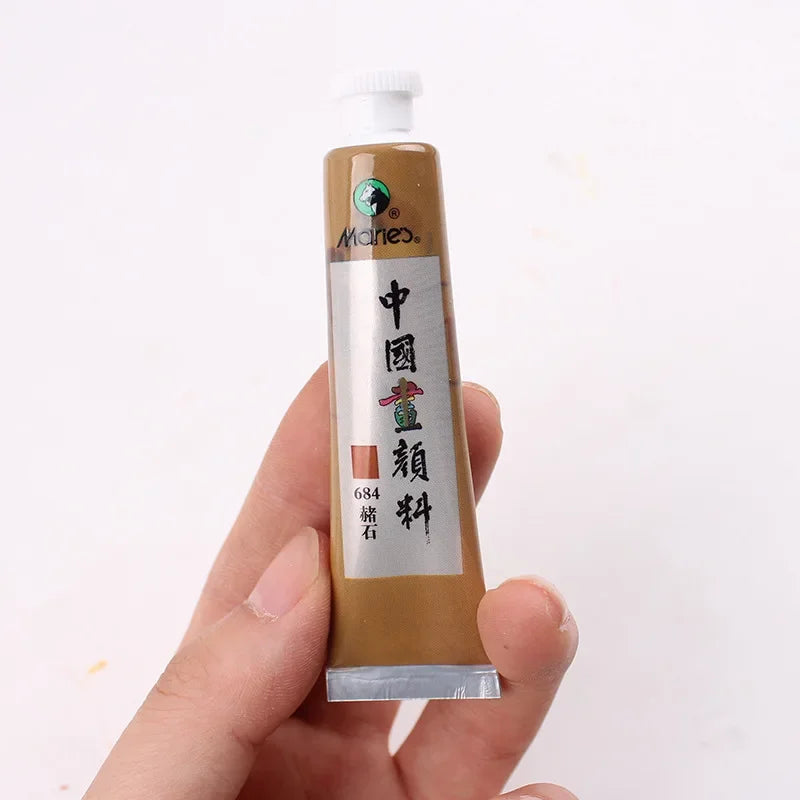 Peintures l'huile chinoises 12 18 24 36 couleurs 5ml 12ml aquarelle traditionnelle texture artistique