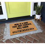 tapis d'entrée marron clair texture coco moderne antidérapant imperméable résistant décoloration porte extérieur cuisine