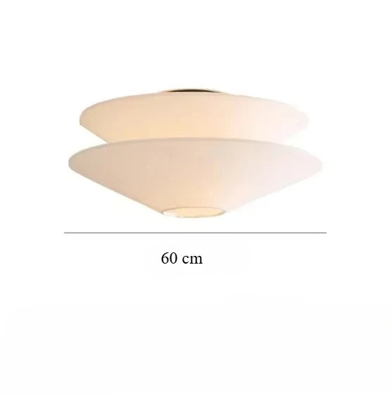 suspension lumineuse moderne blanche trois abat jour circulaire minimaliste chambre salon
