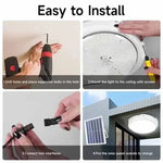 lampe solaire blanc moderne télécommande éclairage extérieur intérieur ip65 led autonomie