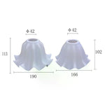 lampe suspension abat jour blanc violet forme florale moderne décoration éclairage table écran fixe