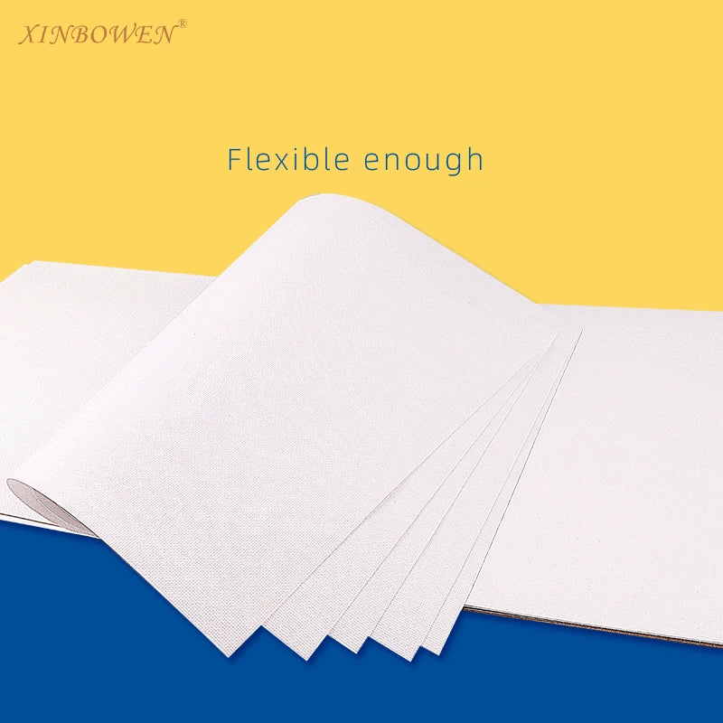 toile peinture blanc texture moderne feuilles pack peinture acrylique pinceau set dessin