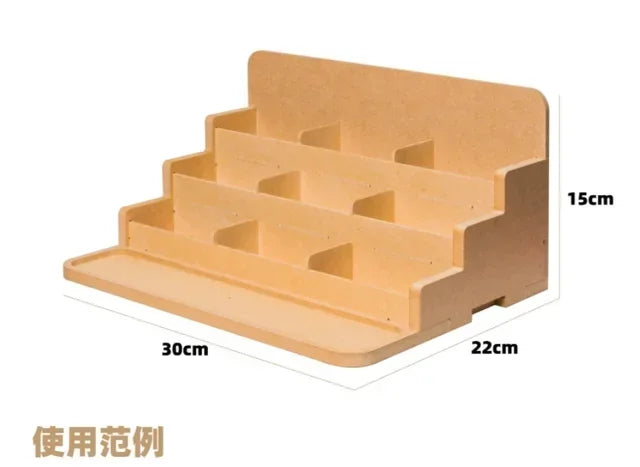 boîte rangement modélisme compartiments cartes peinture accessoires plateau central naturel pratique