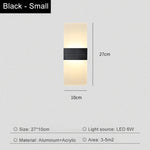 applique murale led moderne blanc noir minimaliste éclairage chambre entrée étude salle bain
