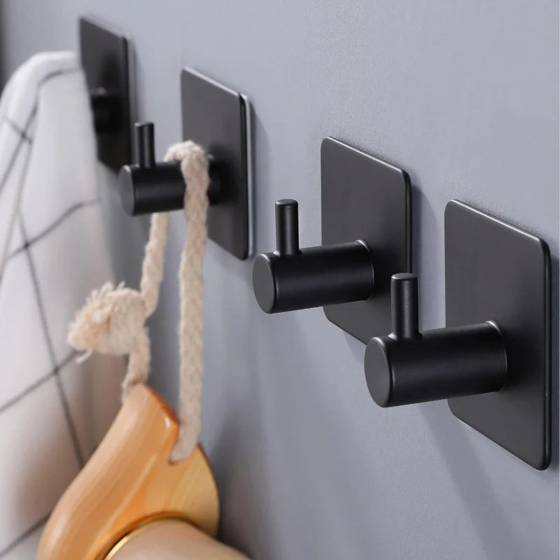 porte serviettes adhésifs acier inoxydable or noir moderne lisses cuisine salle bain