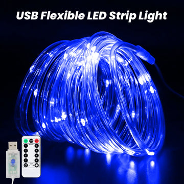 ruban led flexible multicolore usb décoration fête guirlande lumineuse intérieur extérieur moderne brillant
